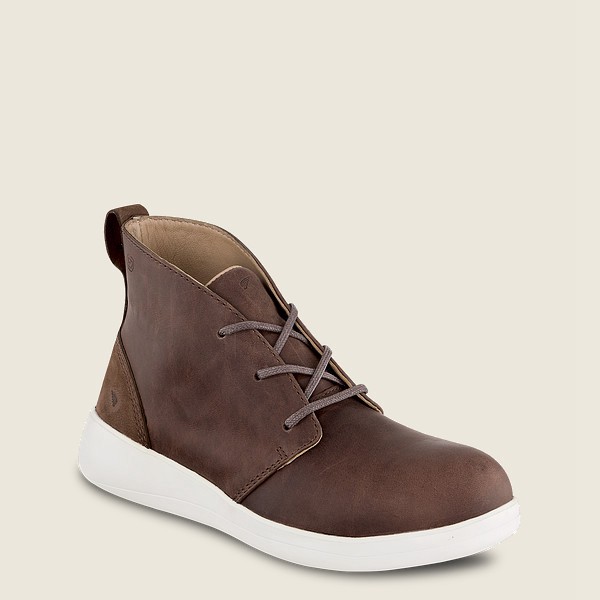 Red Wing Iş Botu Bayan - Zero-G Lite - Safety Toe Chukka - Koyu Kahverengi - 74UVHOBZA